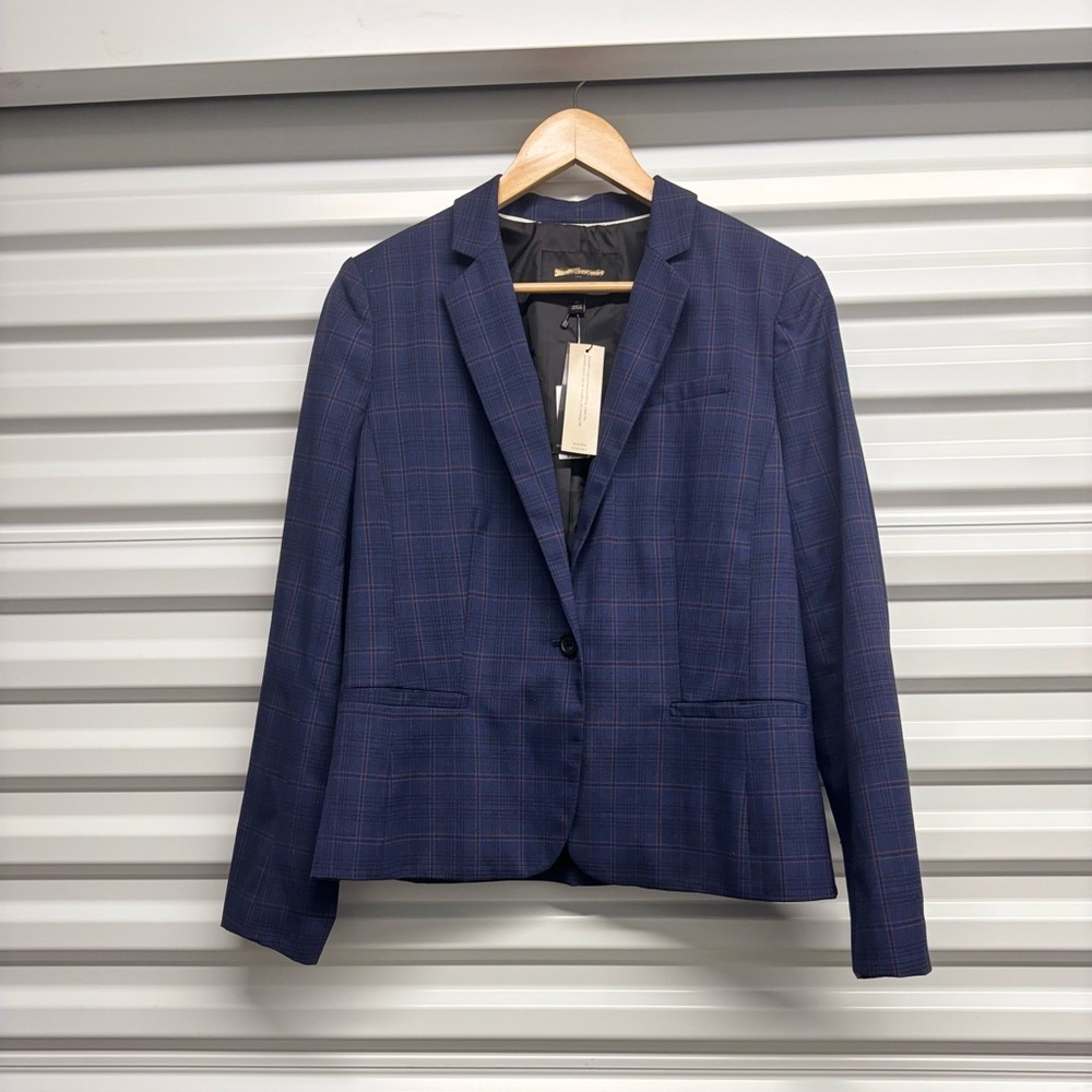 NWT Banana Republic Navy Paid Blazer 12